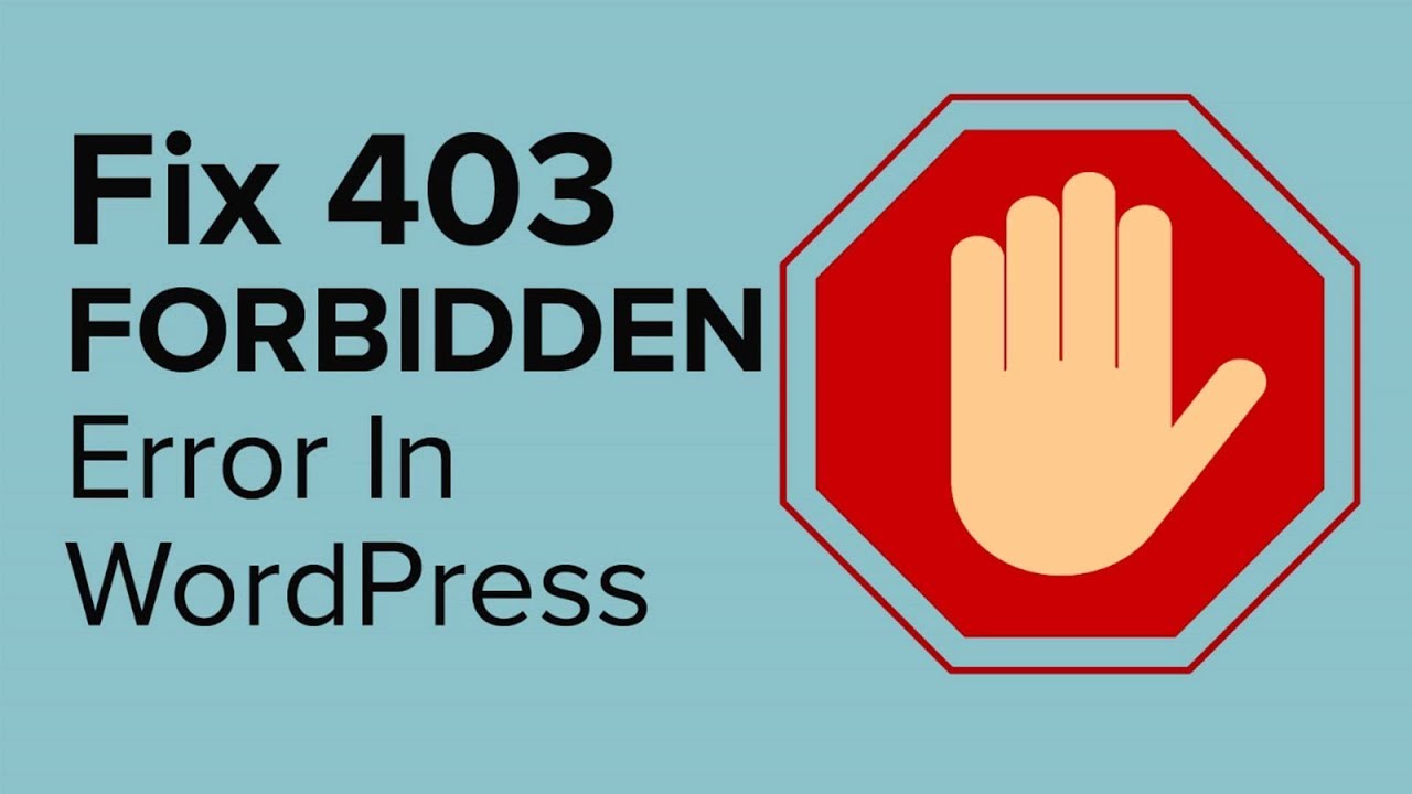 What is 403 forbidden error and how to fix it