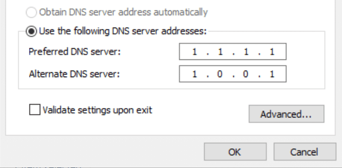 Windows - DNS Settings